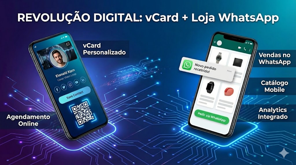 Revolução no Networking Digital: Conheça os Novos Recursos de vCard e Loja WhatsApp